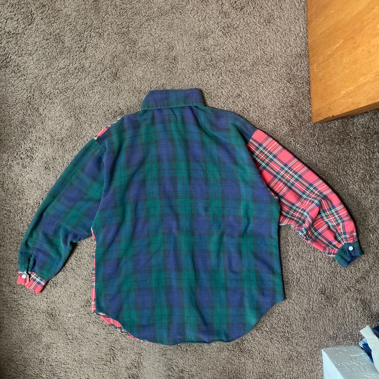 Vintage 90s Hamwear Mismatch Plaid Button Up Size US L / EU 52-54 / 3 - 2 Thumbnail