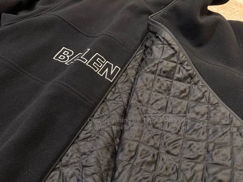 Balenciaga Balenciaga Black Wool Logo Cotton Jacket - Size 44 Size US S / EU 44-46 / 1 - 4 Thumbnail