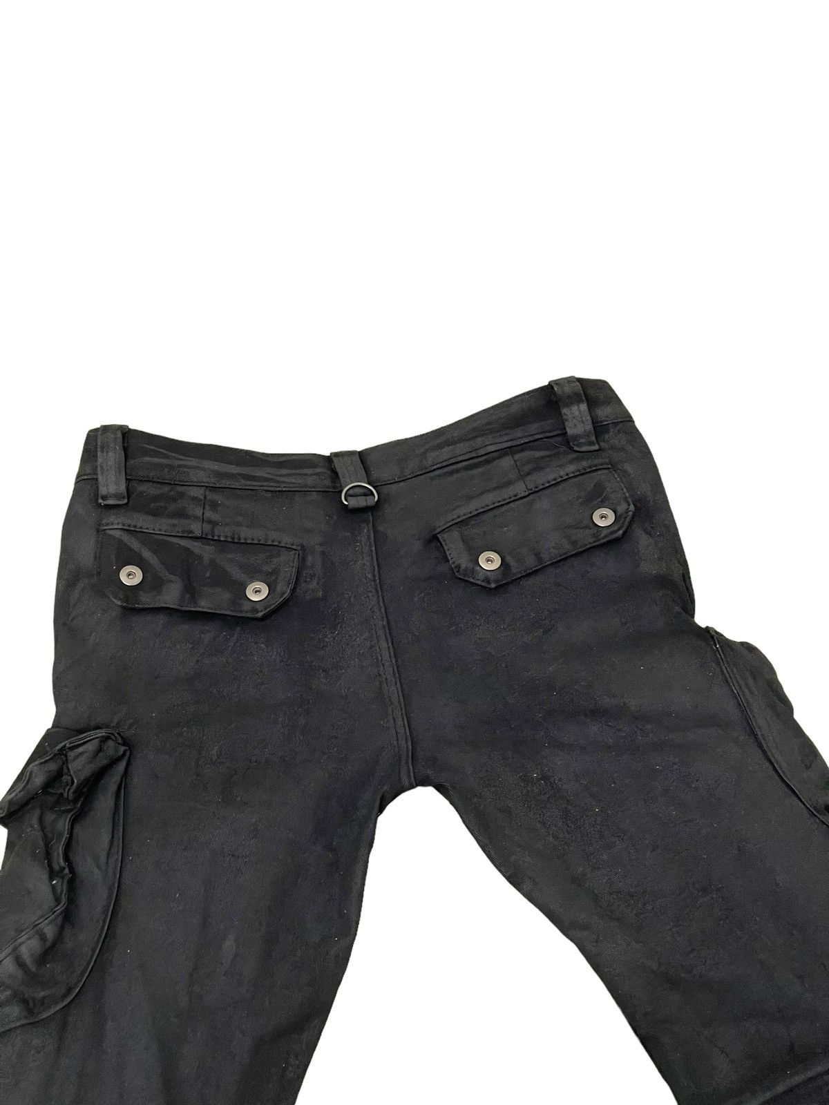 Japanese Brand Cargo Skinny Stretch Glamour Cotton Waxed Gas Mask 8🟦8 Size US 30 / EU 46 - 18 Thumbnail