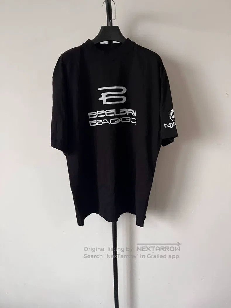 Balenciaga Balenciaga Logo Letter Printed Short Sleeve T-Shirt Size US M / EU 48-50 / 2 - 1 Thumbnail