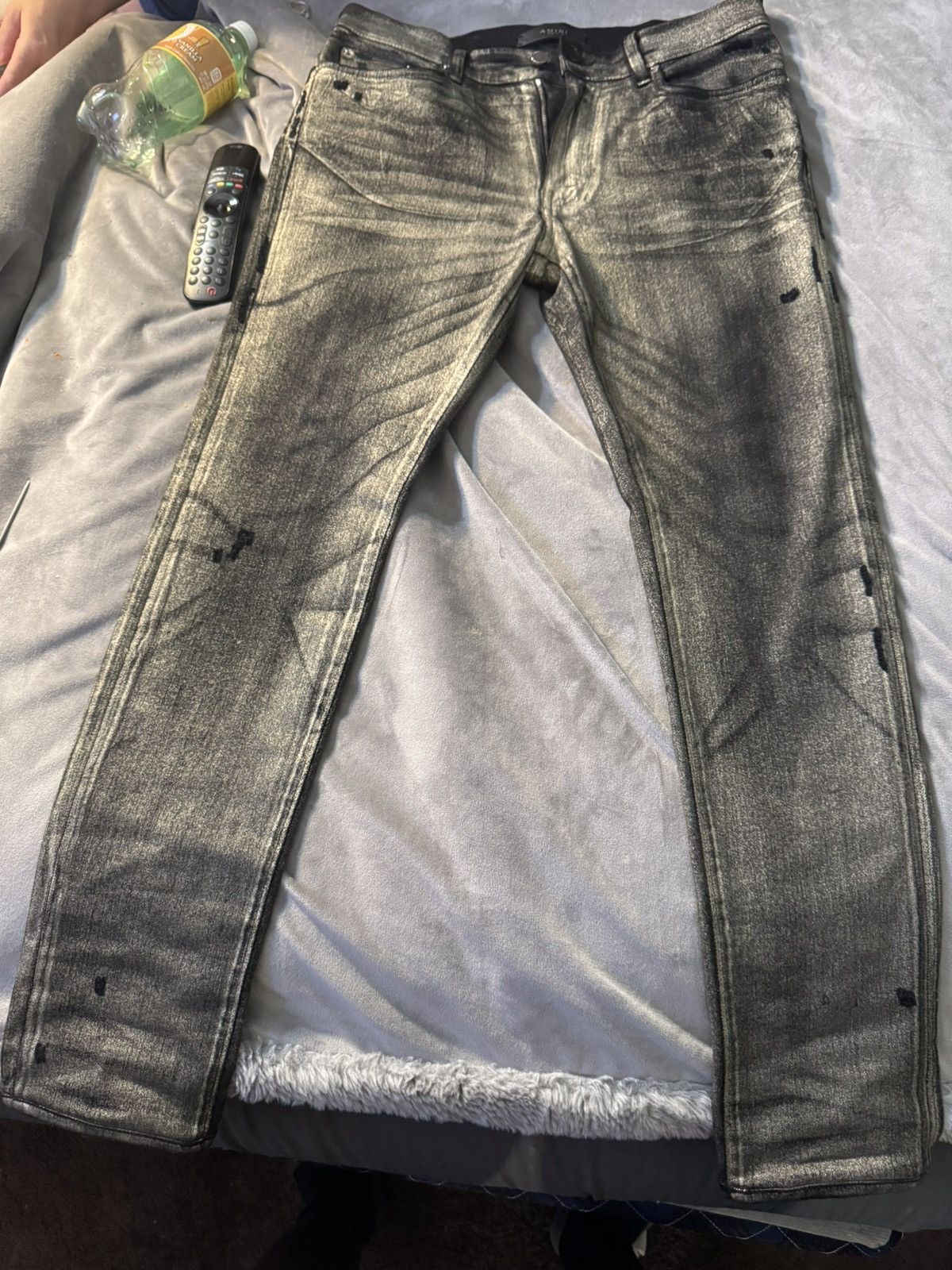 Amiri Gold Amiri Skinny Jeans Size US 32 / EU 48 - 1 Thumbnail