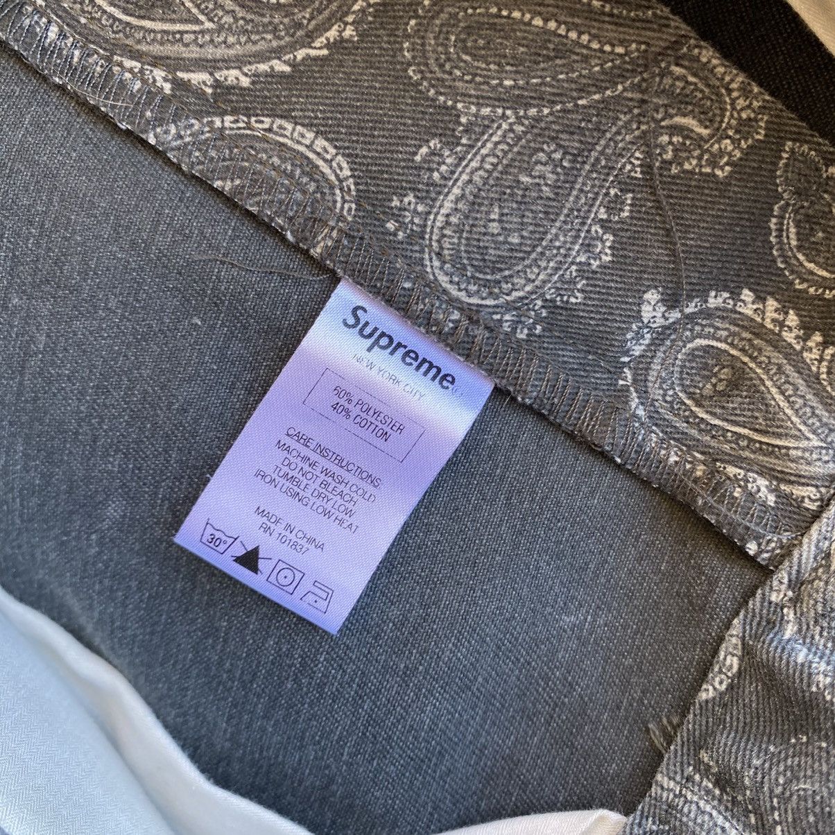 Supreme Supreme Paisley Work Pants Grey 2013 Designer Grunge Vintage Size US 32 / EU 48 - 5 Thumbnail