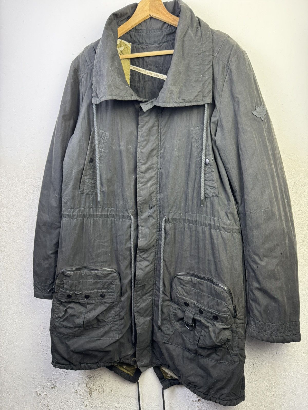 Diesel Diesel Female Parka Camo Jacket Size XL / US 12-14 / IT 48-50 - 2 Thumbnail