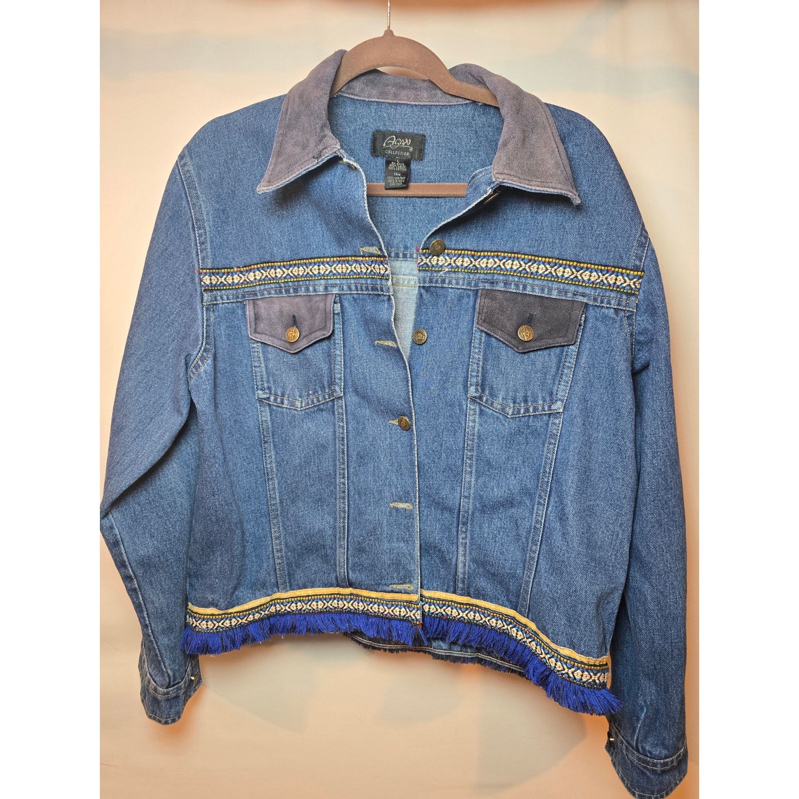 Other Agapo 90s Vintage Denim Jacket Size Large Size L / US 10 / IT 46 - 1 Thumbnail