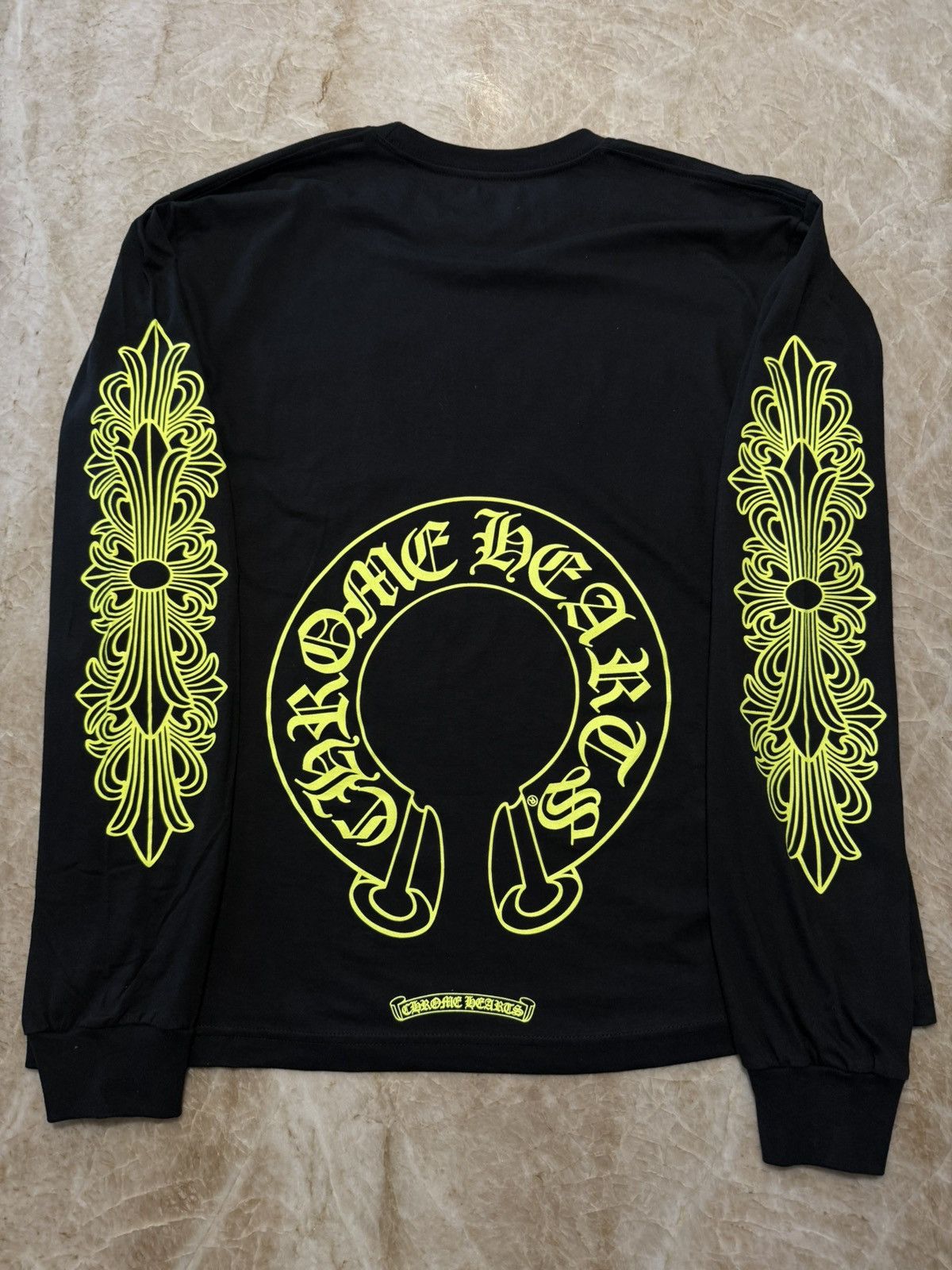 Chrome Hearts Chrome Hearts Long Sleeve XL With Fluorescent Green Size US XL / EU 56 / 4 - 1 Thumbnail