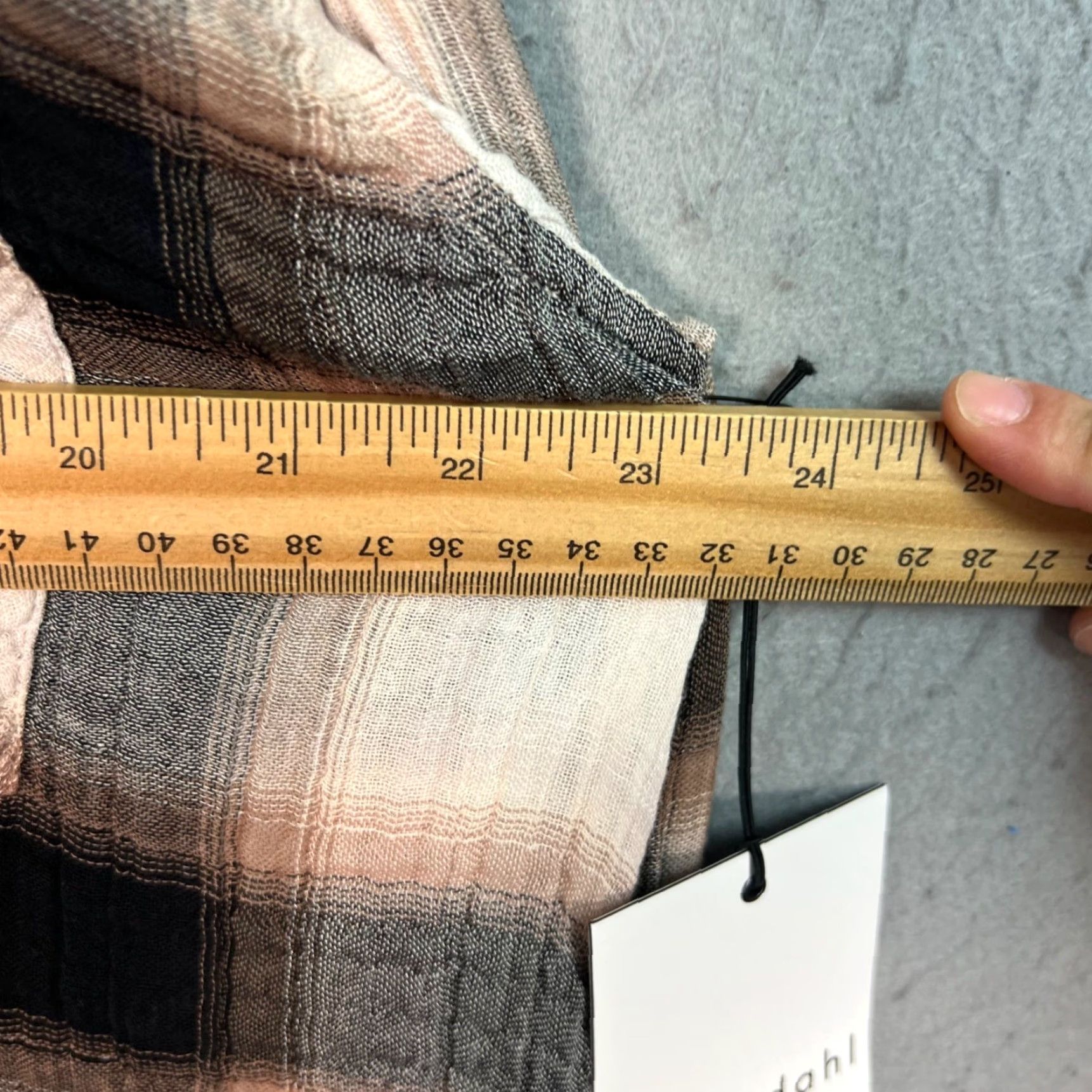 Bella Dahl Bella Dahl Womens Size Large Oversized Plaid Button-Up Shirt Long Sleeve NEW! Size L / US 10 / IT 46 - 6 Thumbnail
