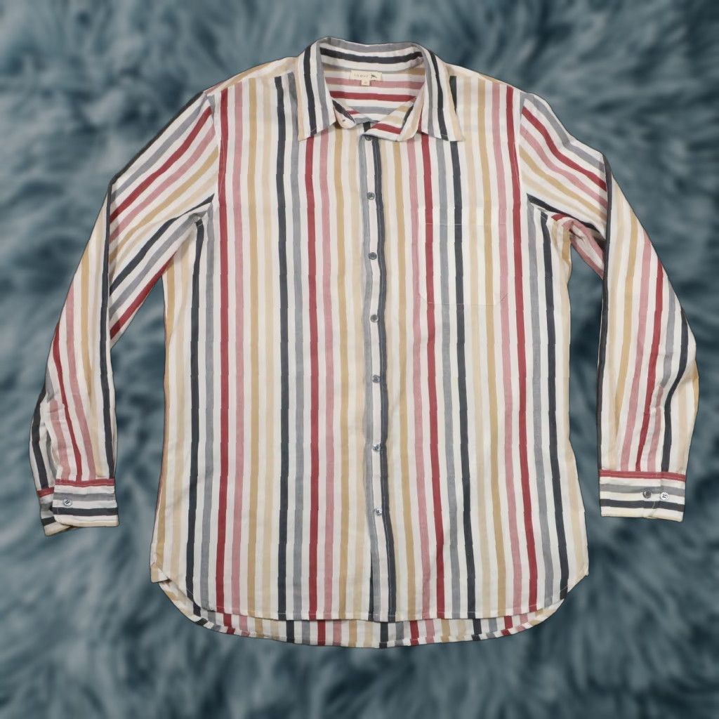 Soeur Soeur Button Shirt Men 42 Long Sleeve Striped Light Cotton Paris Vertue M Multicolor Casual Shirt Mens Size US M / EU 48-50 / 2 - 1 Thumbnail