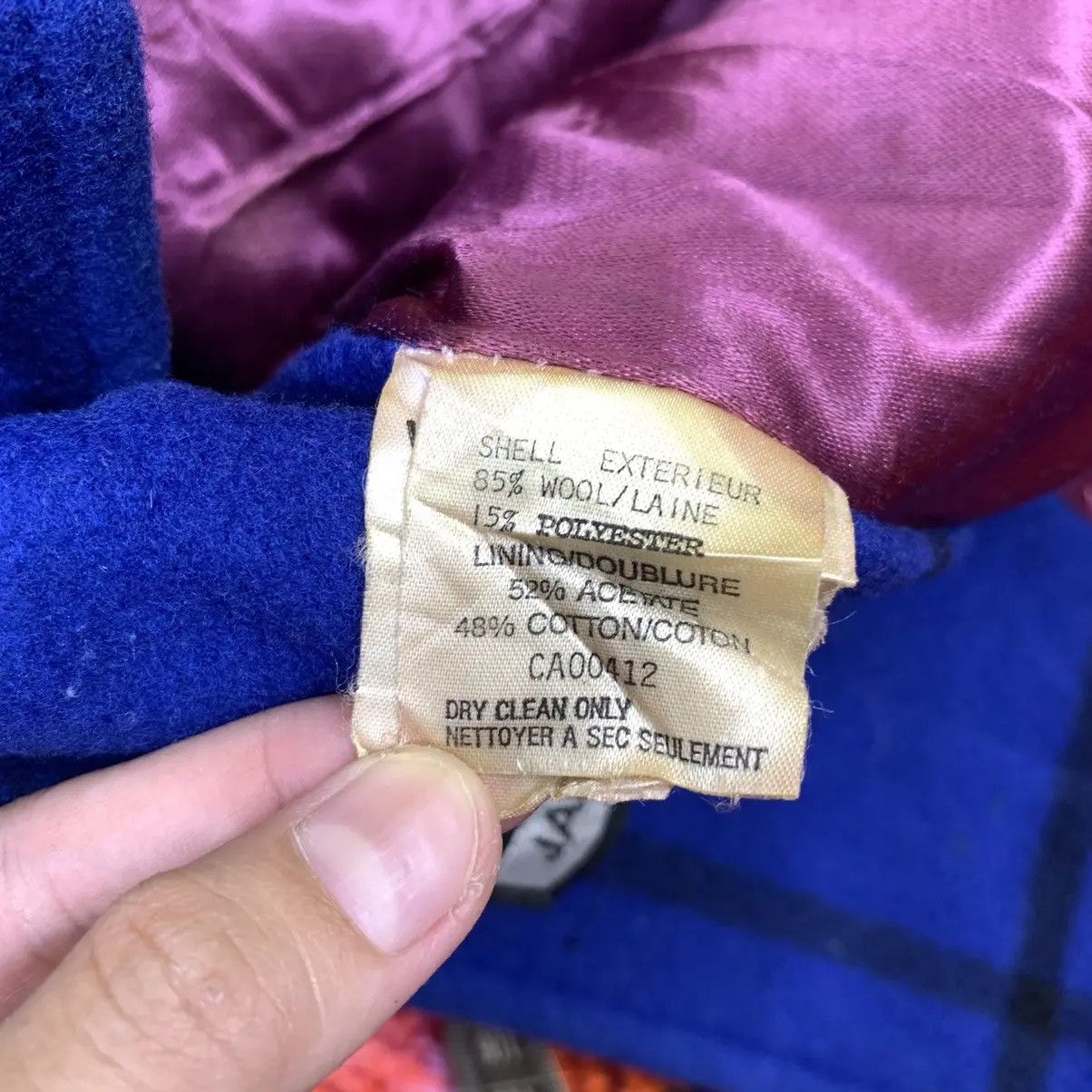 Other Vintage 70’ JACOB CROWLEY Made In Canada Tartan Overcoat Size M / US 6-8 / IT 42-44 - 6 Thumbnail