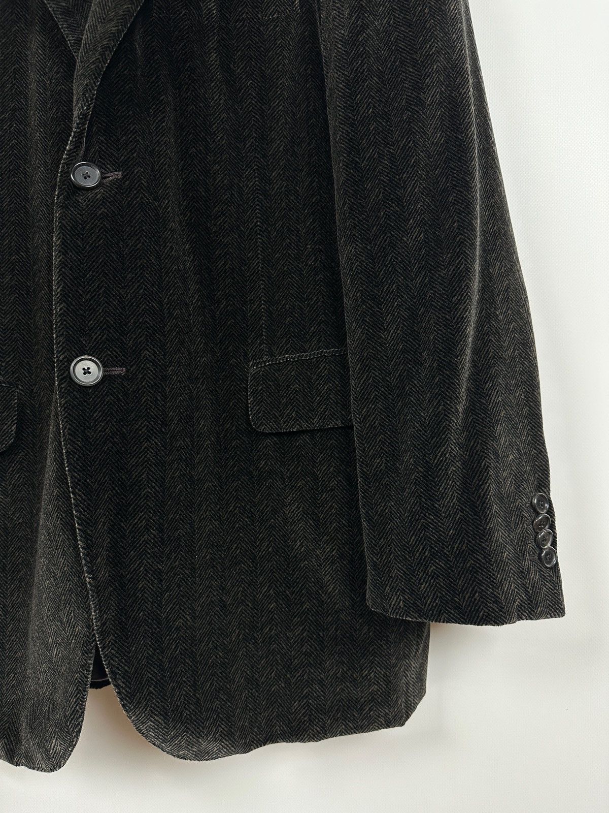 Caruso Raffaele Caruso Sartoria Parma Herringbone Handmade Blazer Size US L / EU 52-54 / 3 - 9 Thumbnail