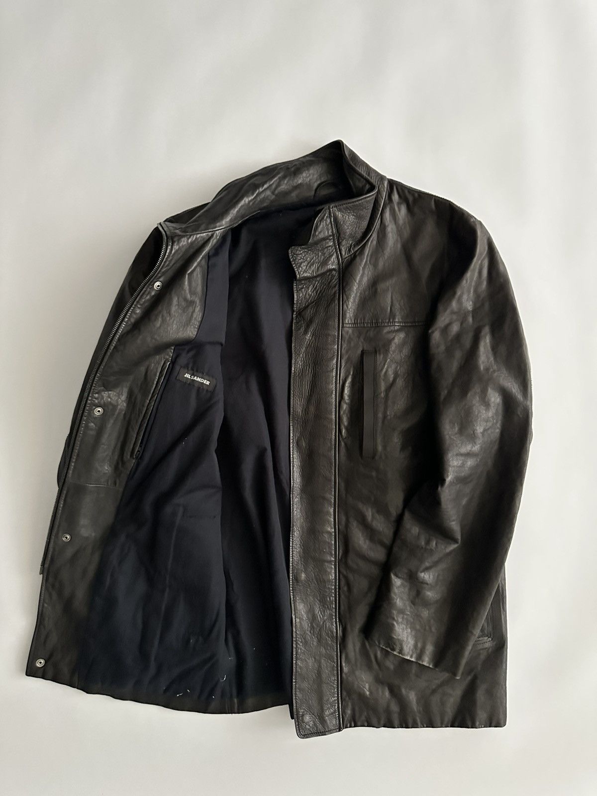 Jil Sander Jil Sander by Raf Simons Leather Jacket Size US M / EU 48-50 / 2 - 7 Thumbnail