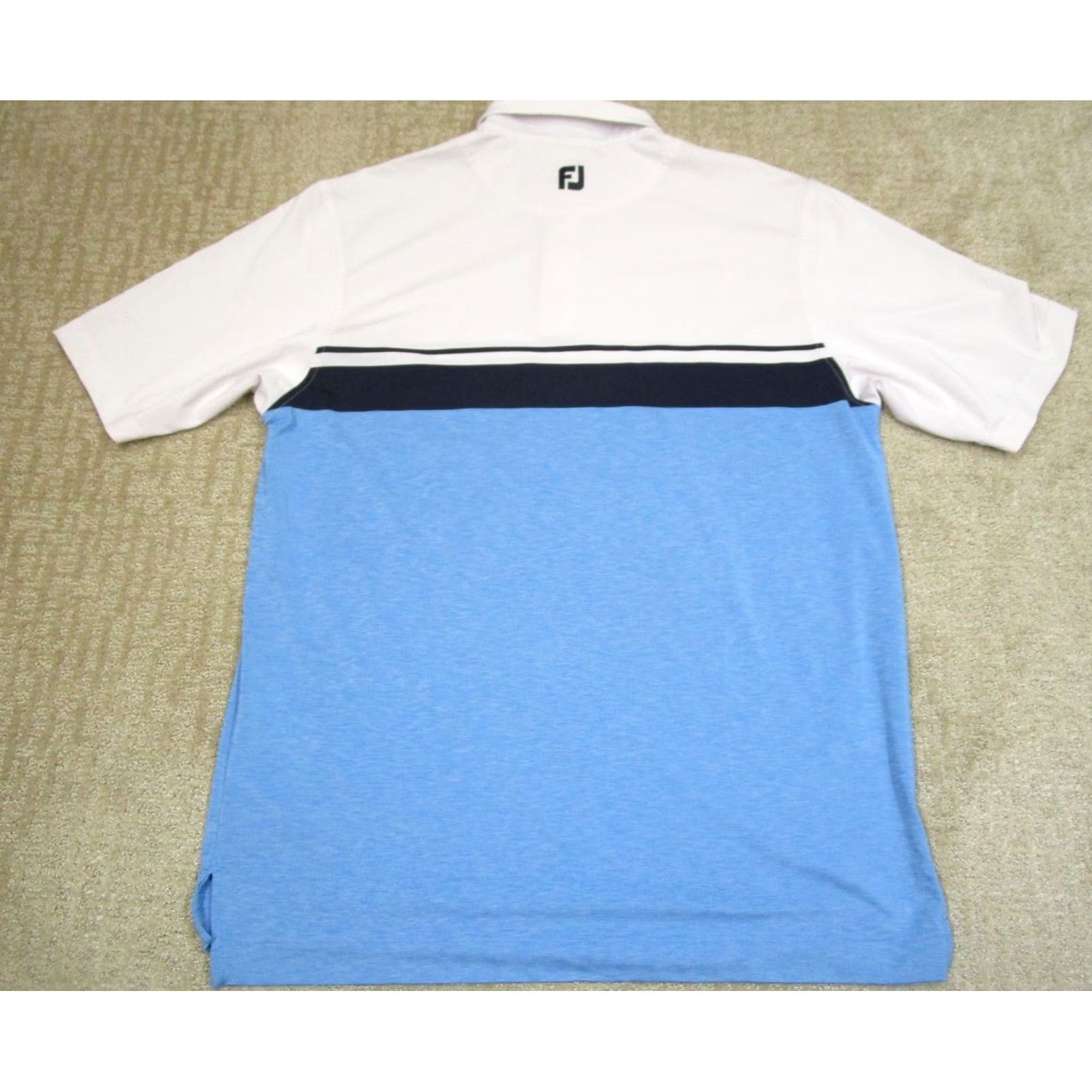 Footjoy FootJoy Polo Shirt Men XL Blue Colorblock Polo Shirt Logo Sports Shirt Size US XL / EU 56 / 4 - 3 Thumbnail