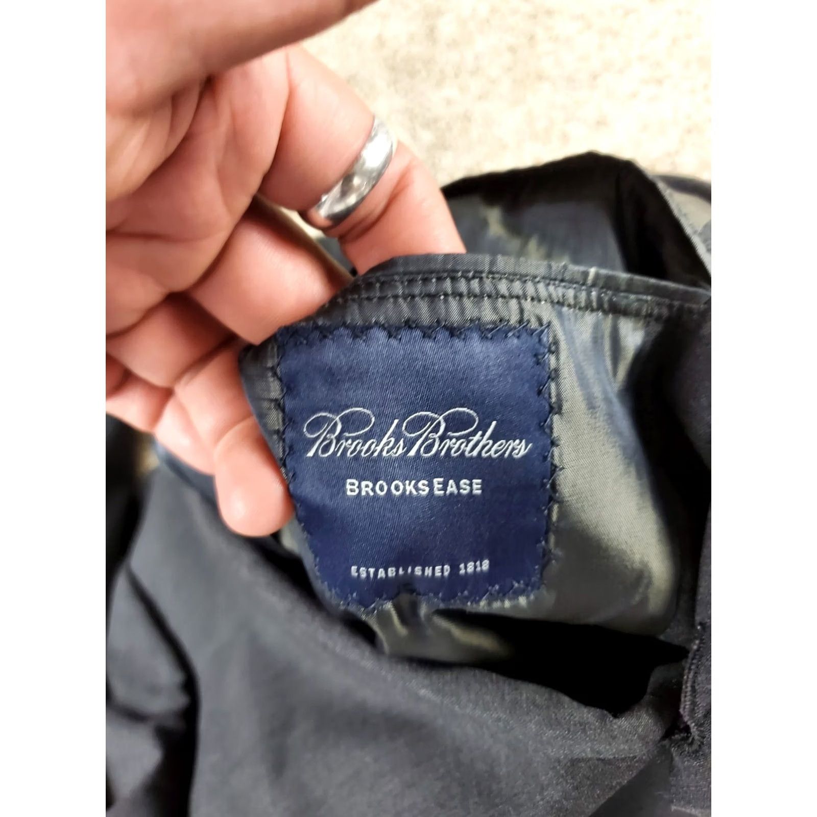 Brooks Brothers Brooks Brothers Suit Jacket 40 Short Men Charcoal Gray Wool 2 Piece Notch Lapel USA Made Classic Slim Fit Size US 40 / EU 56 - 7 Thumbnail