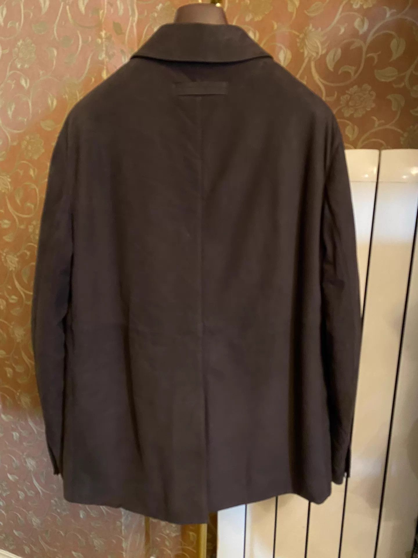 Ermenegildo Zegna ZEGNA New Full-Grain Calfskin Leather Jacket Made in Italy Size 50R - 5 Thumbnail