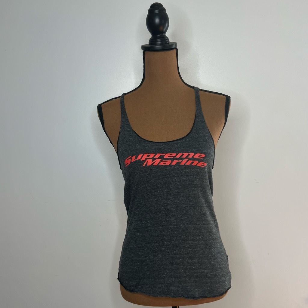 Supreme Supreme Marine Scoop Neck Racerback Tank Top Dark Heathered Size S / US 4 / IT 40 - 7 Thumbnail