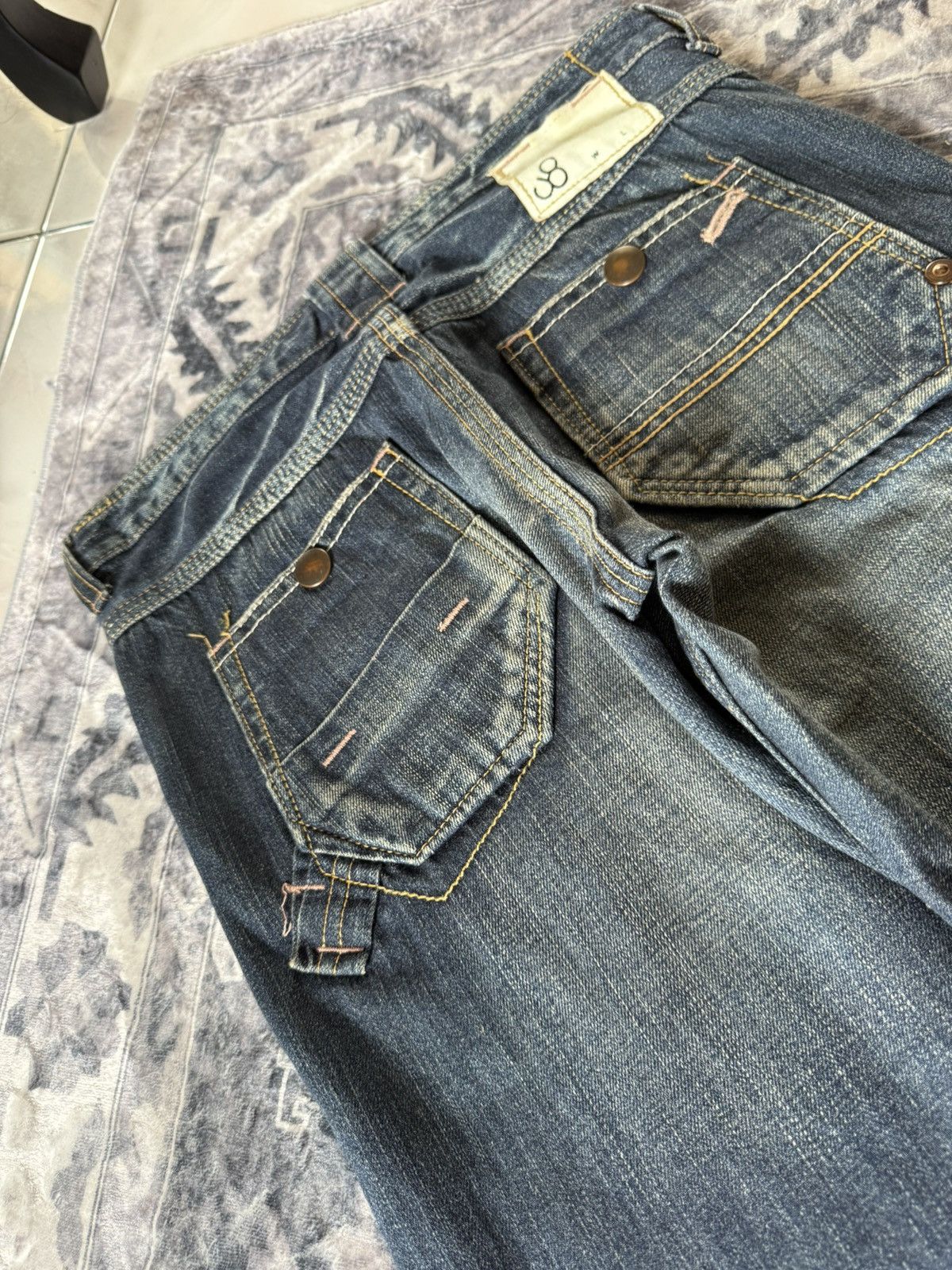 Japanese Brand JohnBull Japan Carpenter Wide Leg Flared Jeans Size US 29 - 16 Thumbnail