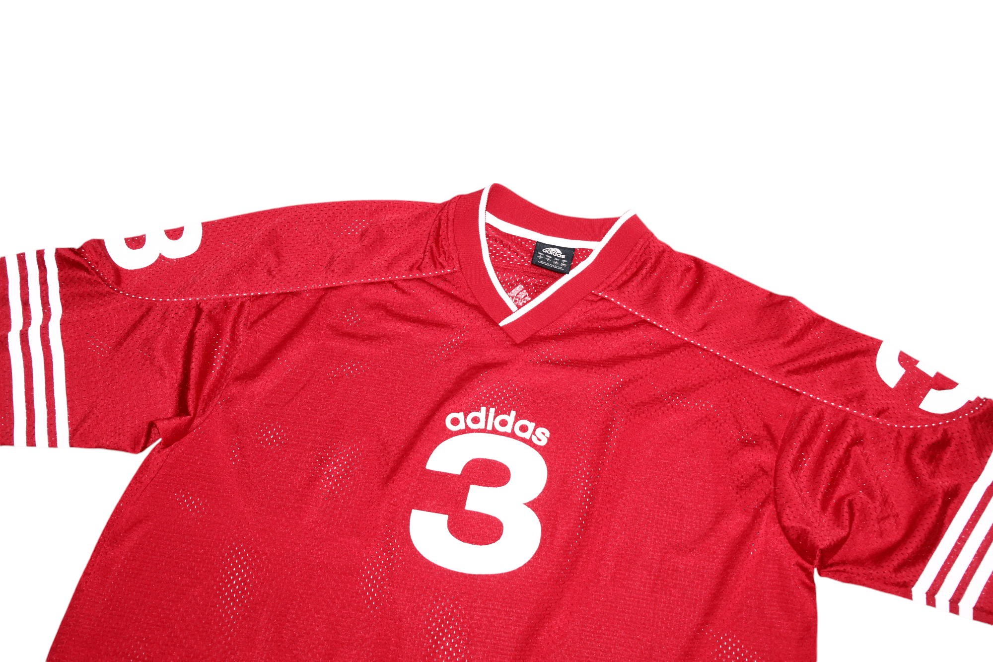 Adidas VTG Adidas #3 AdiTeam Hockey V-neck Mesh Jersey Size US L / EU 52-54 / 3 - 5 Thumbnail