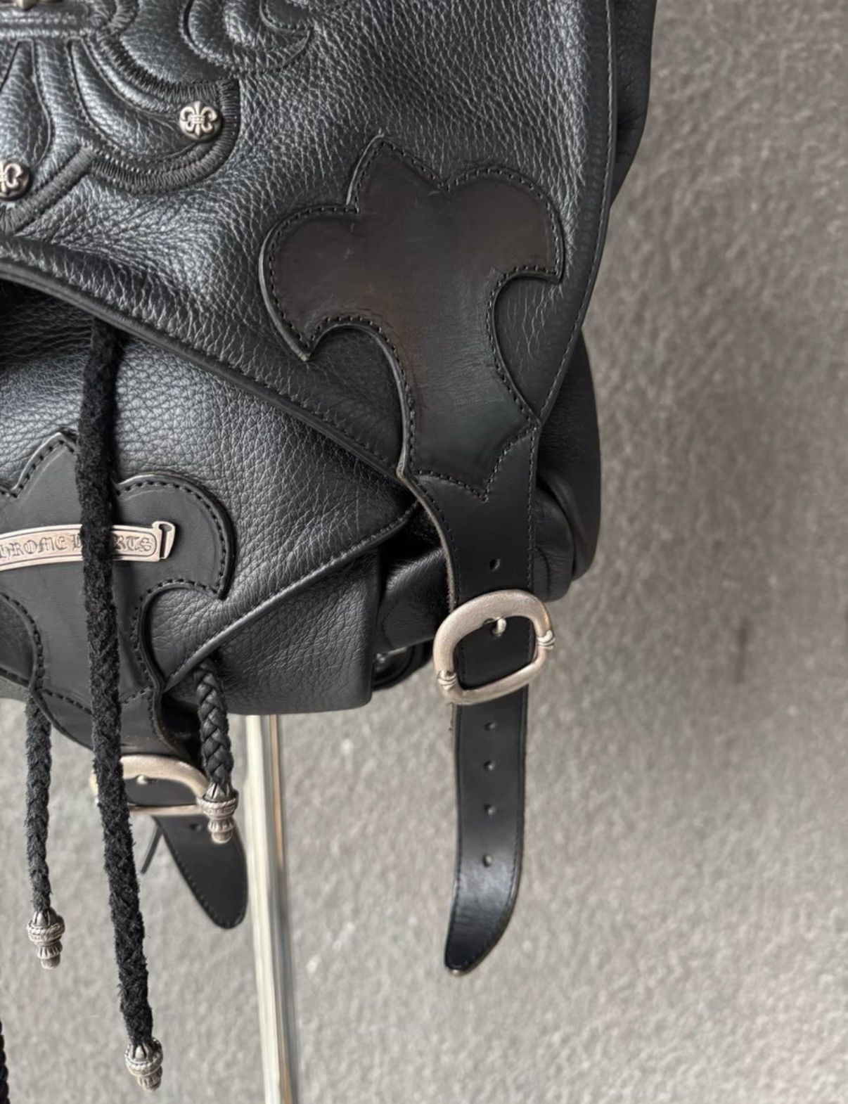 Chrome Hearts Chrome Hearts Scout Flower Silver Hardware Backpack Size ONE SIZE - 7 Thumbnail