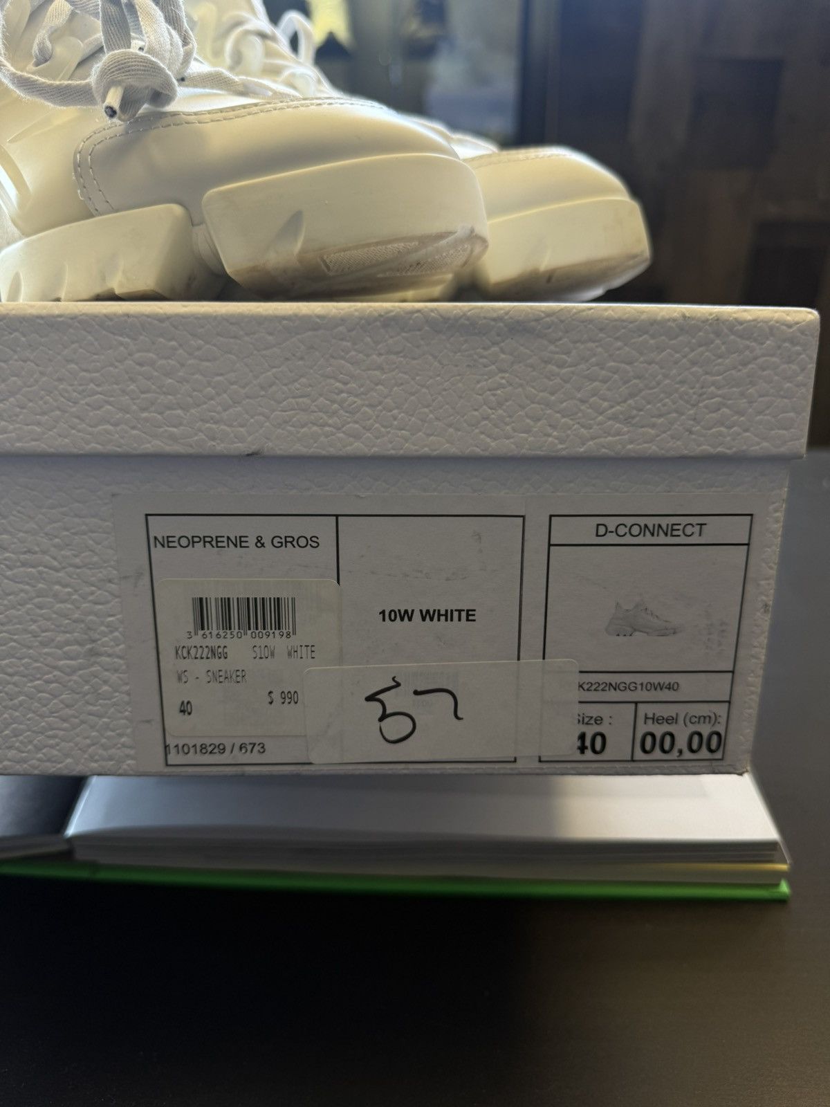 Dior Dior Women’s Low Top D-Connect White Size 40 W BOX Size US 10 / IT 40 - 16 Thumbnail