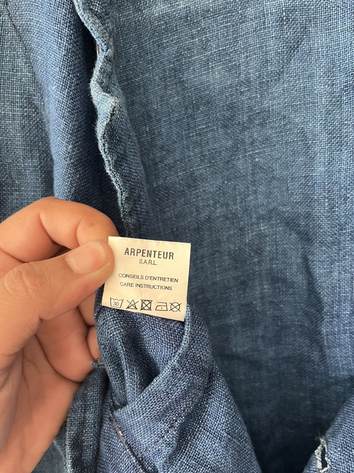 Arpenteur Arpenteur Villefranche Work Jacket Blue Denim Size US XL / EU 56 / 4 - 5 Thumbnail