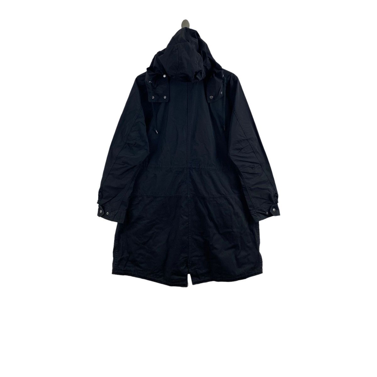 Japanese Brand Vintage UNIQLO Japanese Brand Black Hooded Long Coat Parka Size US XL / EU 56 / 4 - 2 Thumbnail