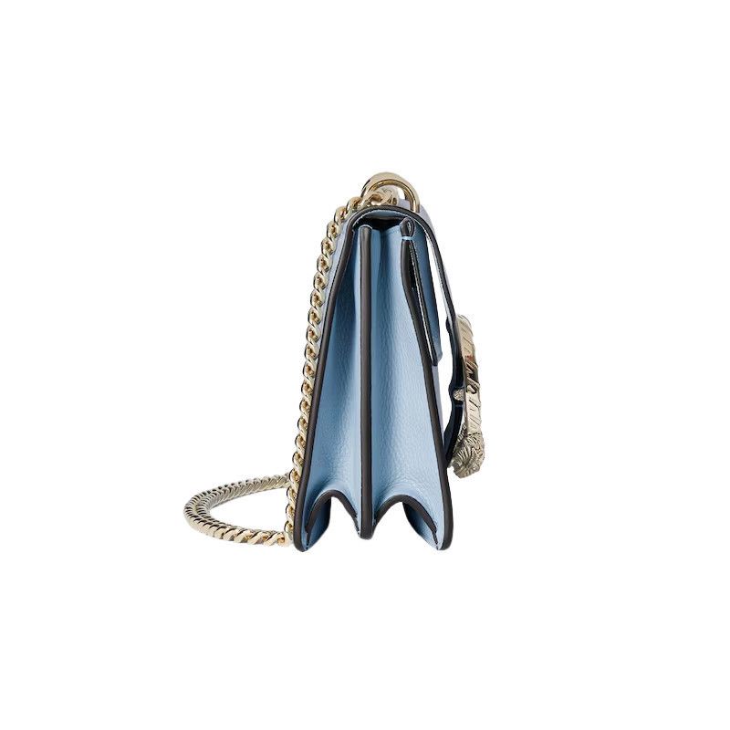 Gucci GUCCI Dionysus Medium $3500 Light Blue Leather Shoulder Bag Size ONE SIZE - 4 Thumbnail