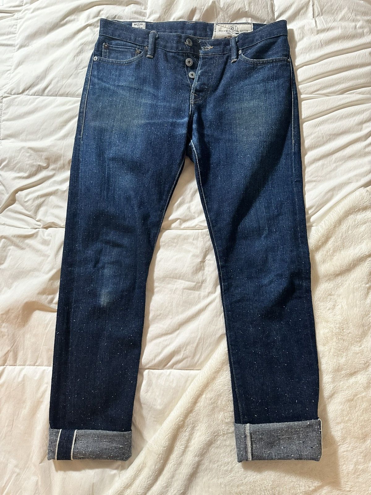 Rogue Territory Rogue Territory Navy Japanese Denim Jeans made in USA Size US 31 - 1 Thumbnail