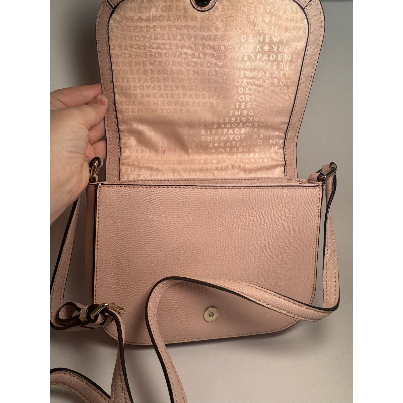 Kate Spade Kate Spade Laurel Way Gem Crossbody Pink Blush Leather Size ONE SIZE - 9 Thumbnail