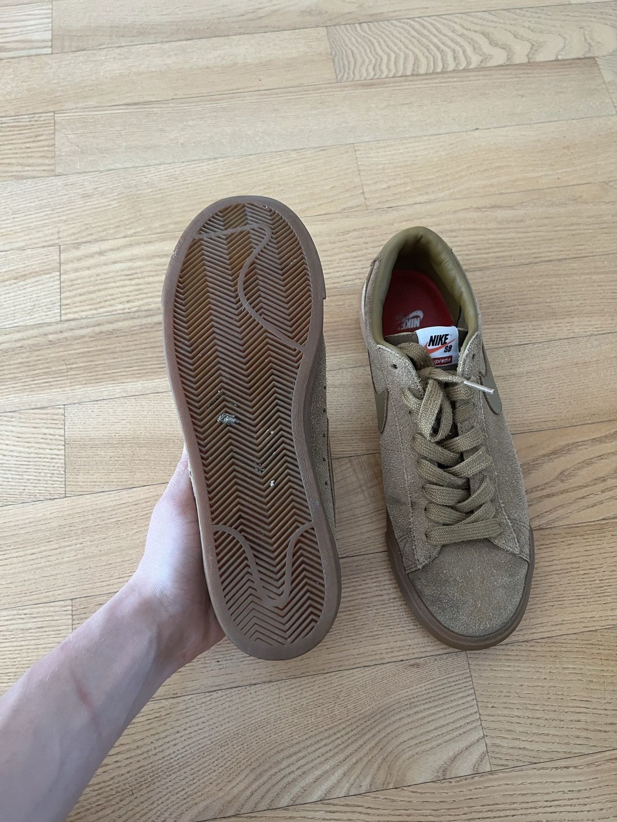 Nike × Supreme Nike x Supreme SB Blazer Low Size US 8 / EU 41 - 6 Thumbnail