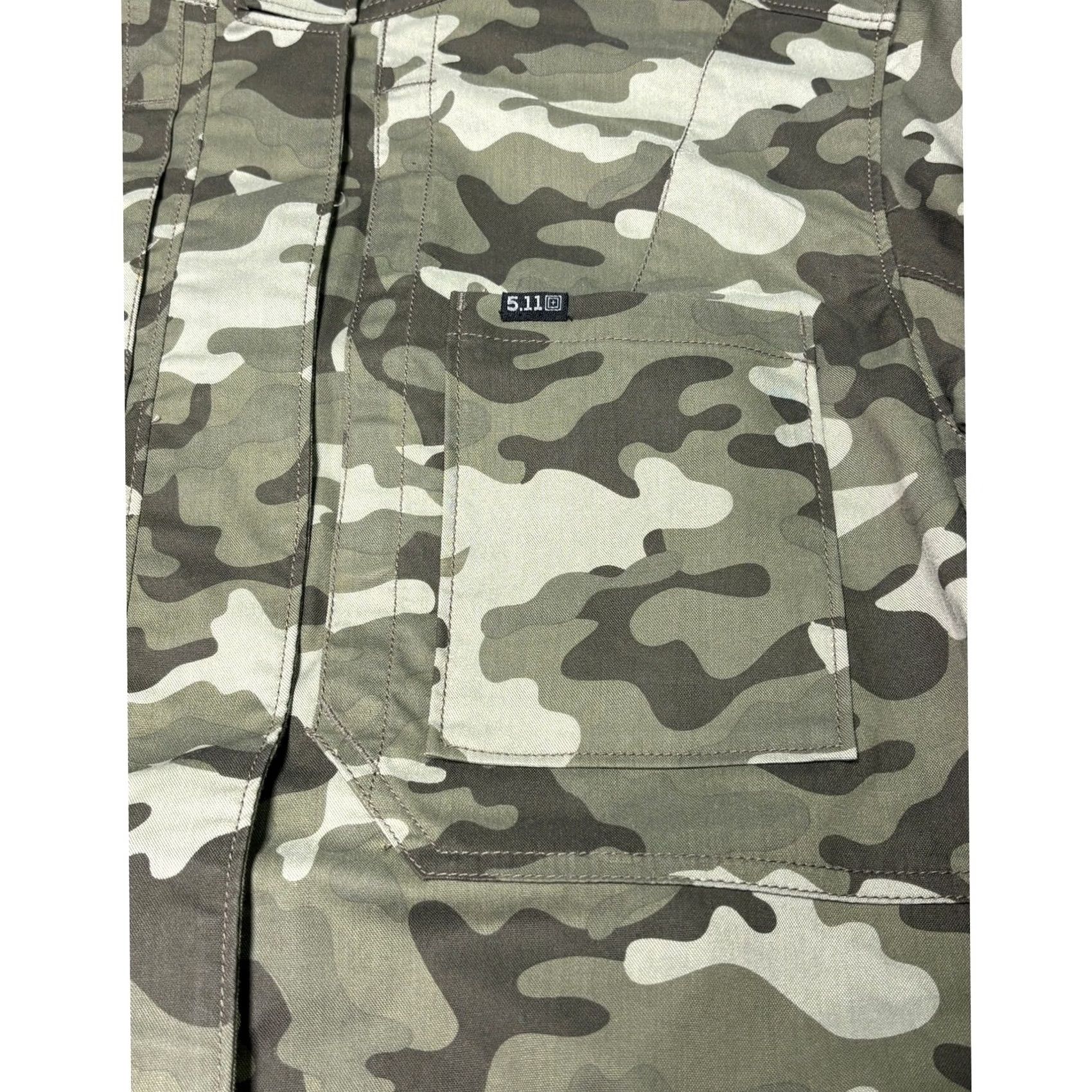 Vintage 5.11 Womens Jacket XL Surplus Camo Green Utility Field Coat 68001CM-419 Size XL / US 12-14 / IT 48-50 - 2 Thumbnail