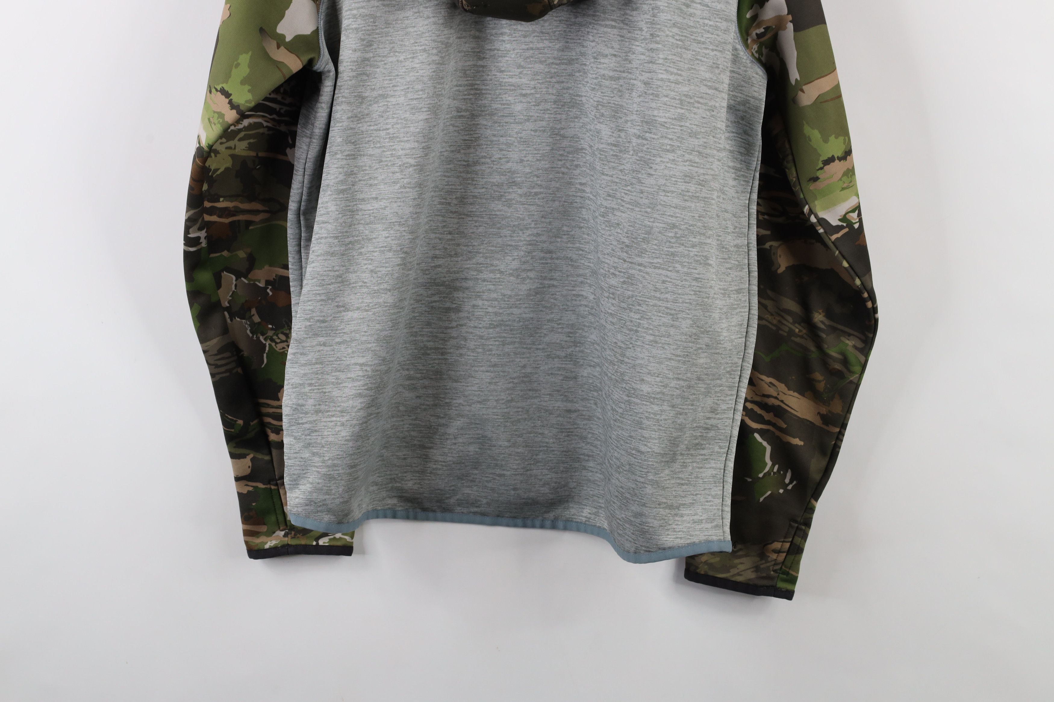 Under Armour × Vintage Under Armour Storm Loose Camouflage Hoodie Sweatshirt Gray Size L / US 10 / IT 46 - 14 Thumbnail