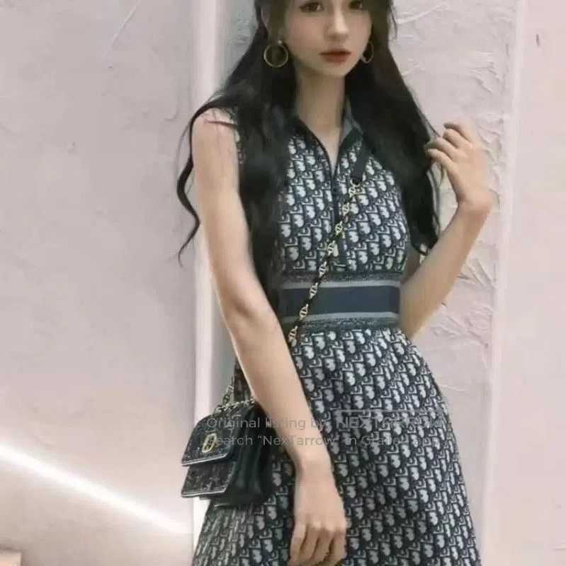 Dior Dior Color-Blocked Nylon Women's Dress . Size XXS / US 00 / IT 34 - 9 Thumbnail