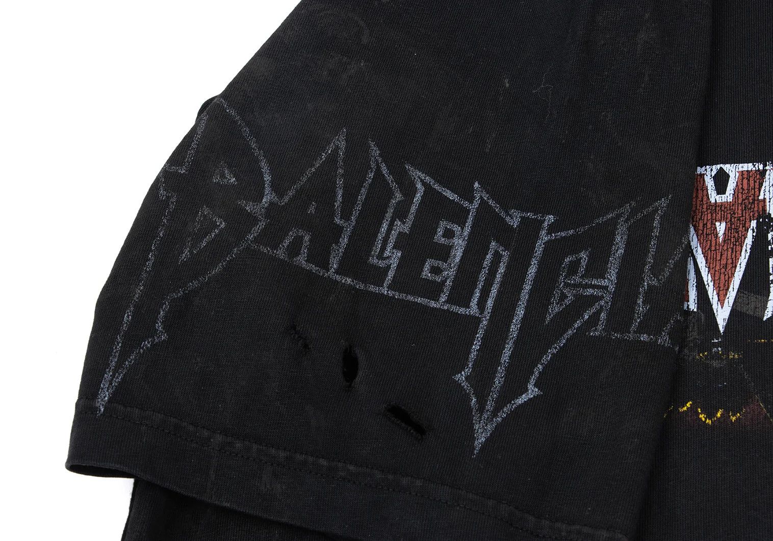 Balenciaga Paris Moon Upside Down Destroyed Print Oversized T-Shirt Size US L / EU 52-54 / 3 - 8 Thumbnail
