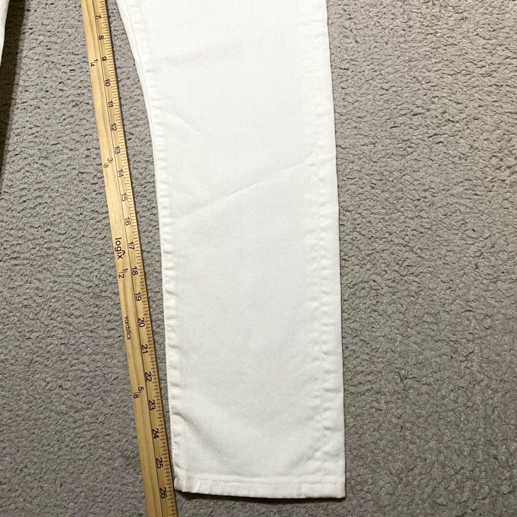 Citizens Of Humanity Citizen of Humanity Jeans Womens 26 White Lennox Boyfriend Straight Crop Jeans Size 26" / US 2 / IT 38 - 7 Thumbnail