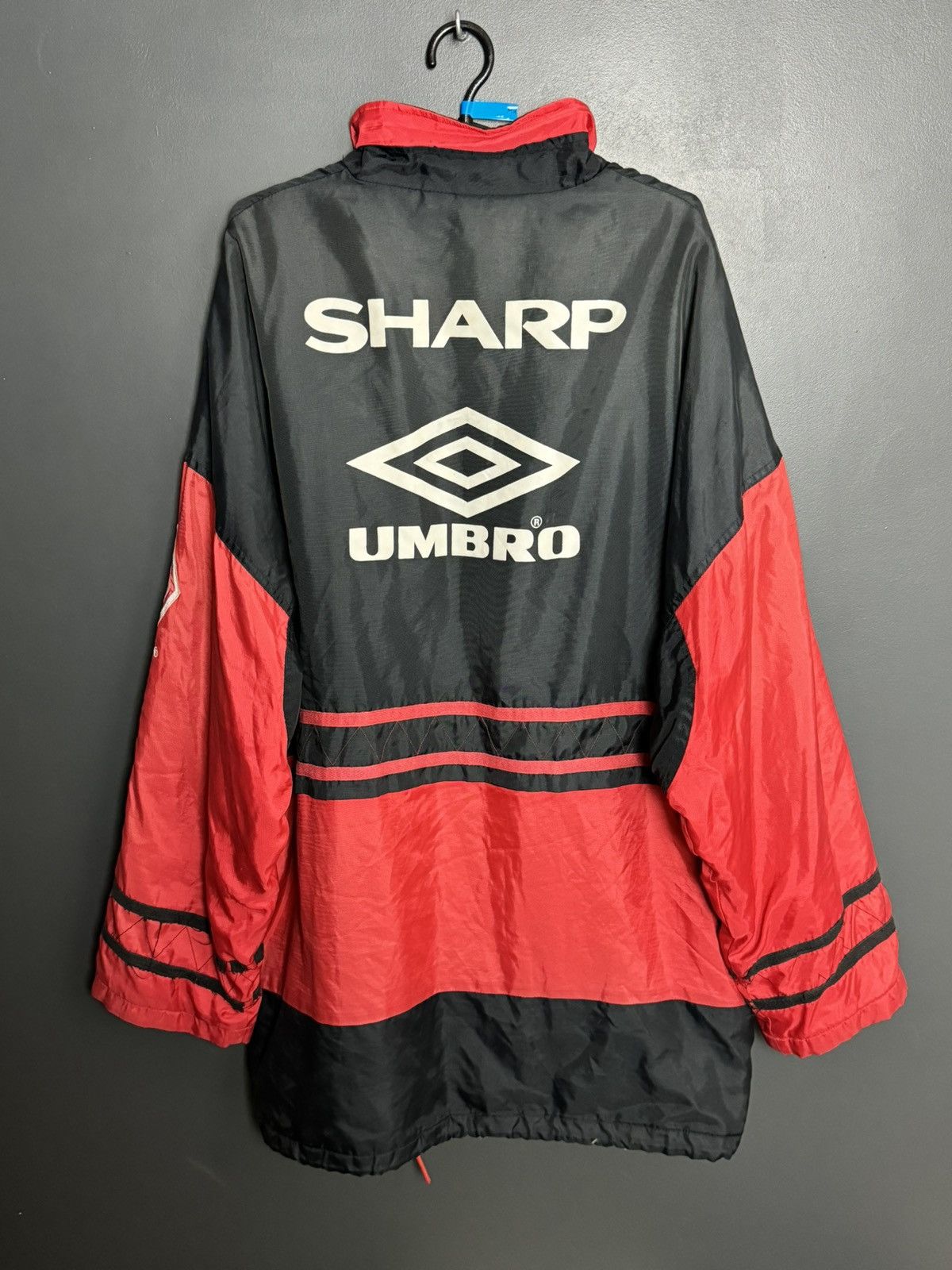Umbro Vintage Manchester United Sharp Training Football Jacket Size US XL / EU 56 / 4 - 2 Thumbnail
