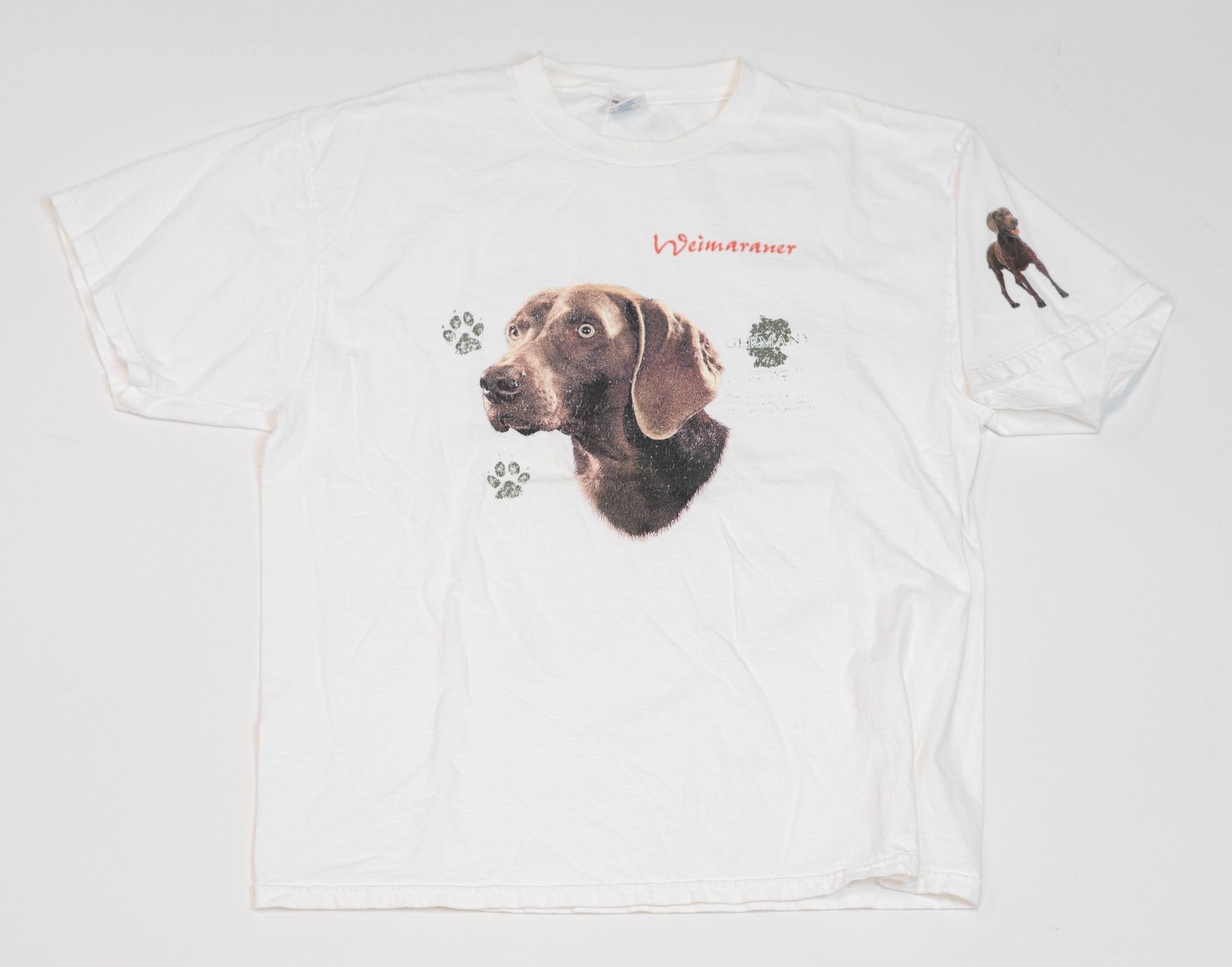 Vintage Vintage Wegman T-Shirt Men XL German Dog Art 90s Promo Size US XL / EU 56 / 4 - 1 Thumbnail