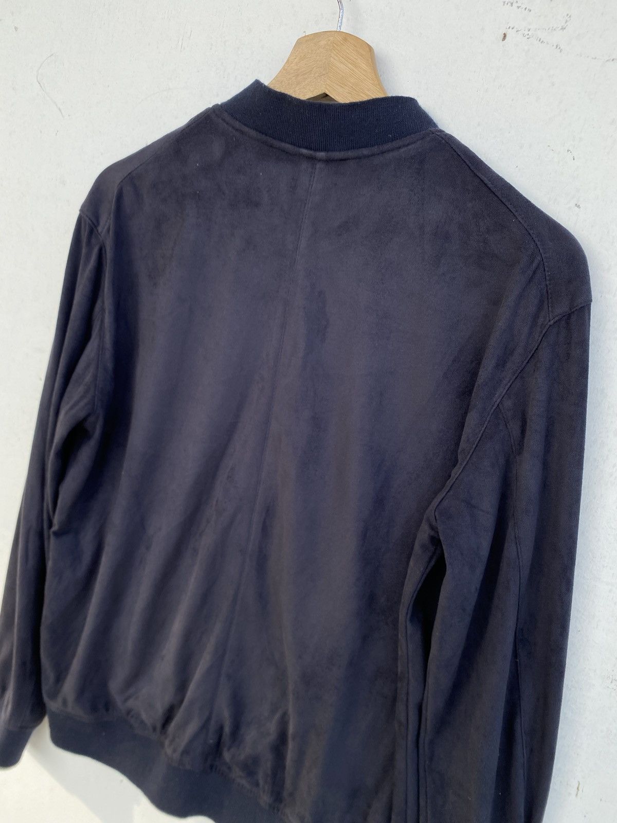 Zara ZARA MAN Navy Blue Bomber Jacket Size US M / EU 48-50 / 2 - 5 Thumbnail