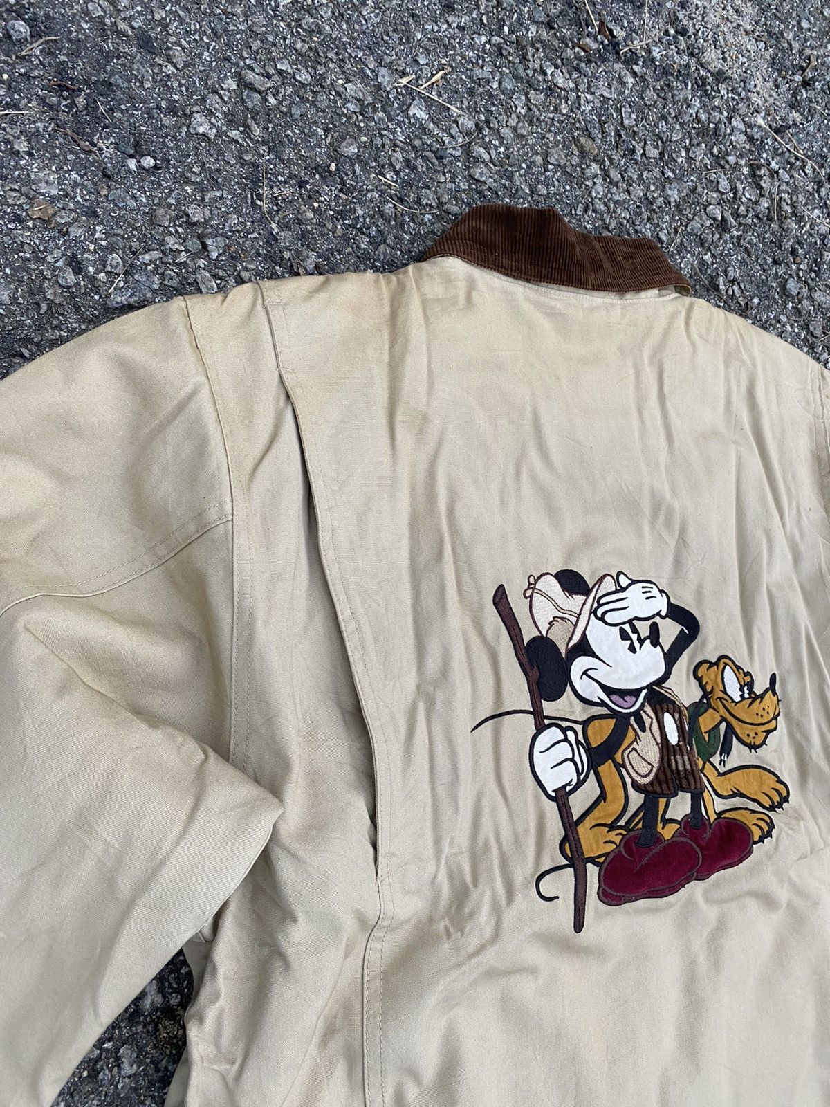Disney × Mickey Mouse Vintage 90s Embroidered Disney Mickey Chore Jacket Size US S / EU 44-46 / 1 - 4 Thumbnail