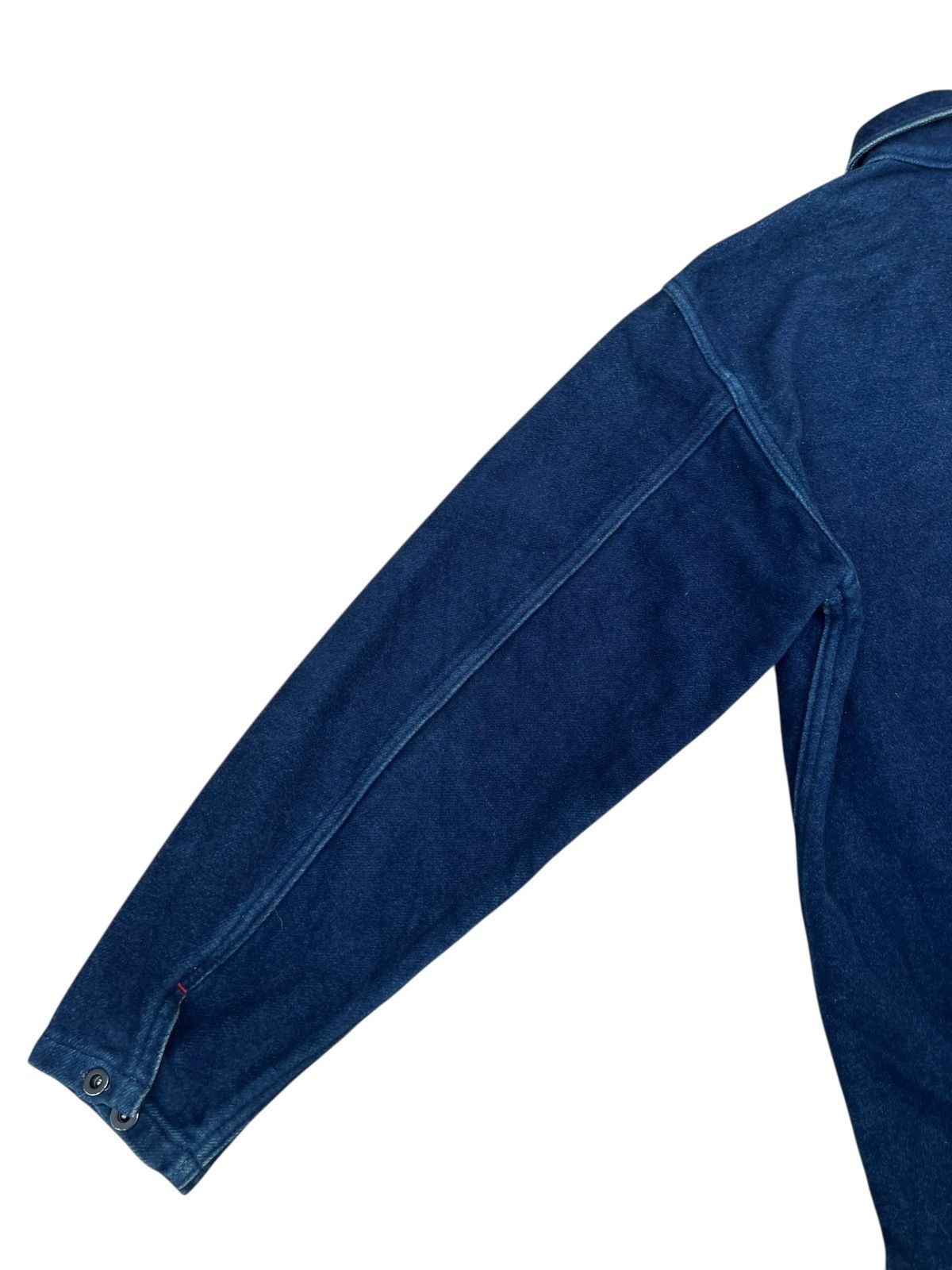 Pure Blue Japan Pure Blue Japan Suede Indigo Cotton PullOver Military Jacket Size US M / EU 48-50 / 2 - 17 Thumbnail