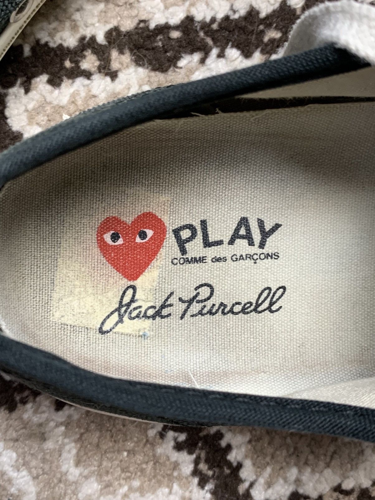 Comme des Garcons PLAY × Converse Converse Jack Purcell x CDG 2008 Collaboration Size US 6.5 / EU 39-40 - 20 Thumbnail