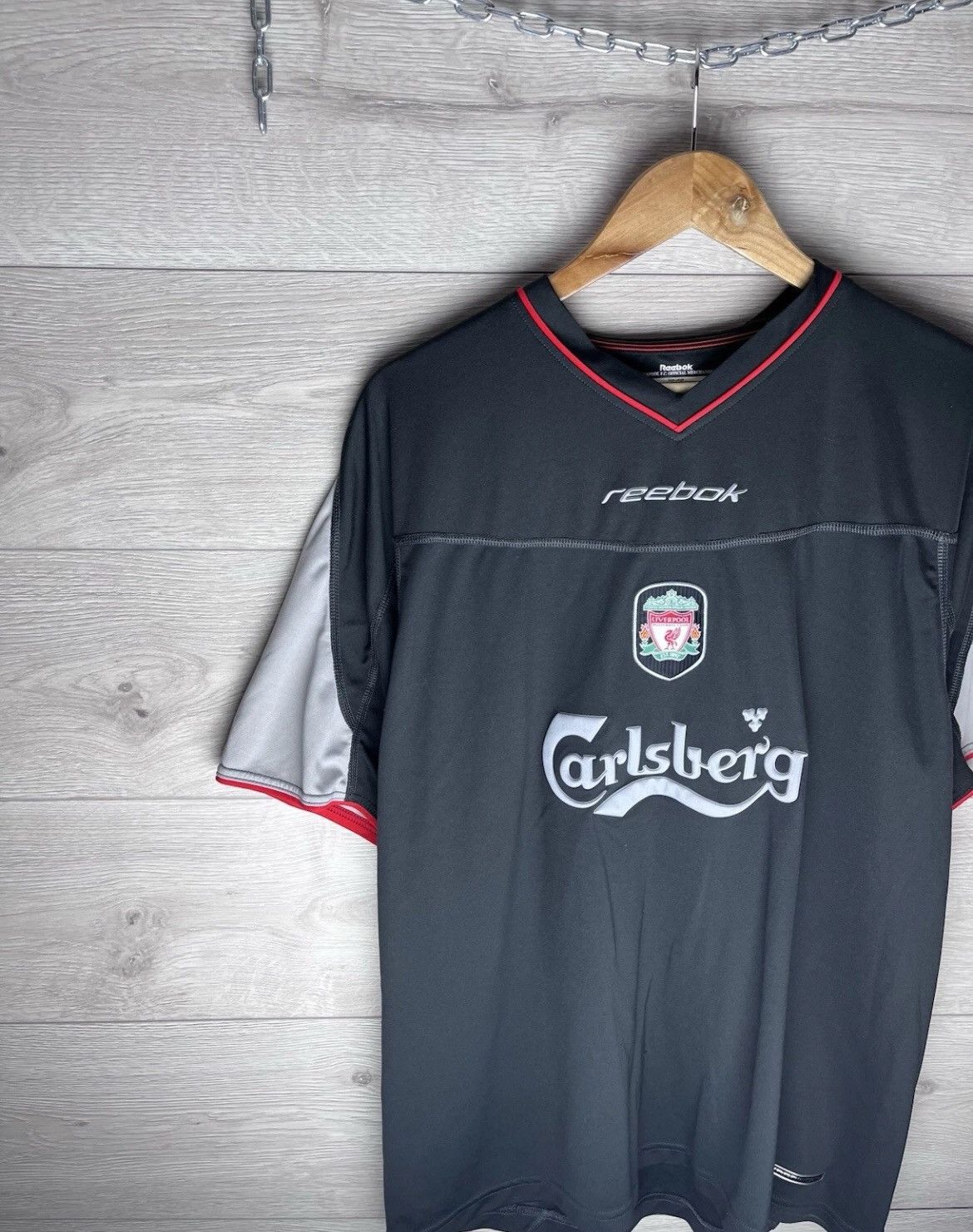 Reebok Vintage t-shirt FC Liverpool Rebook size Xl Carlsberg mens Size US XL / EU 56 / 4 - 3 Thumbnail