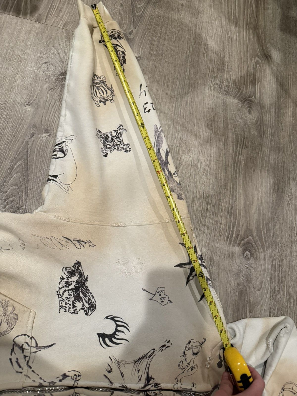 Balenciaga Balenciaga Tattoo Zip Up Hoodie Size US XS / EU 42 / 0 - 5 Thumbnail