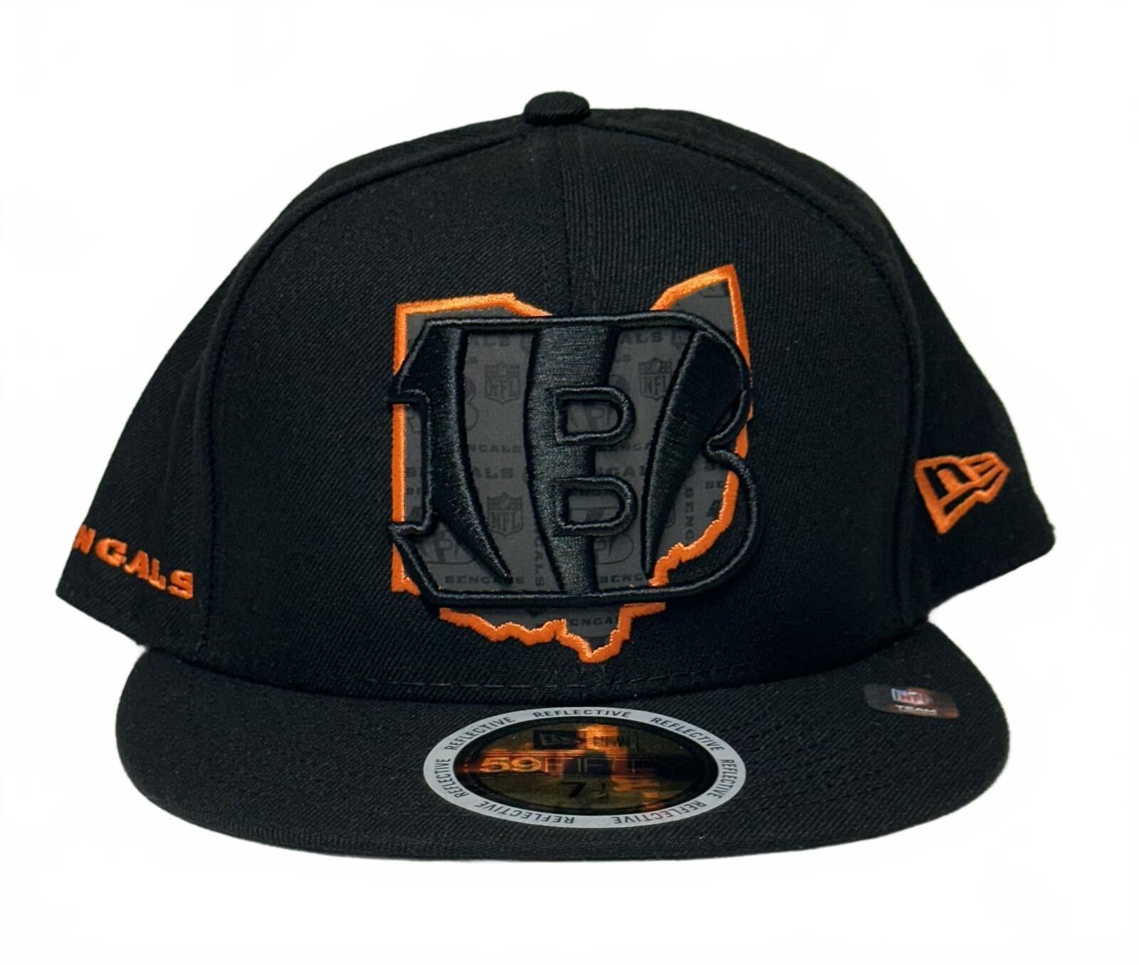 New Era New Era Cincinnati Bengals Ohio Reflective 59FIFTY 7 1/2 Size ONE SIZE - 2 Thumbnail