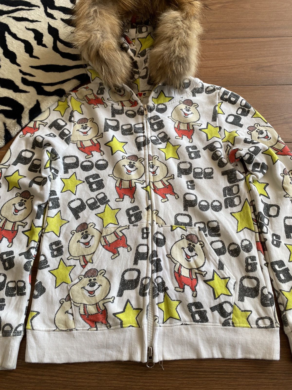 If Six Was Nine × Japanese Brand × Le Grande Bleu (L.G.B.) Japanese Fur Hoodie Poo N Pee Aop Ifsixwasnine Style Size US S / EU 44-46 / 1 - 3 Thumbnail