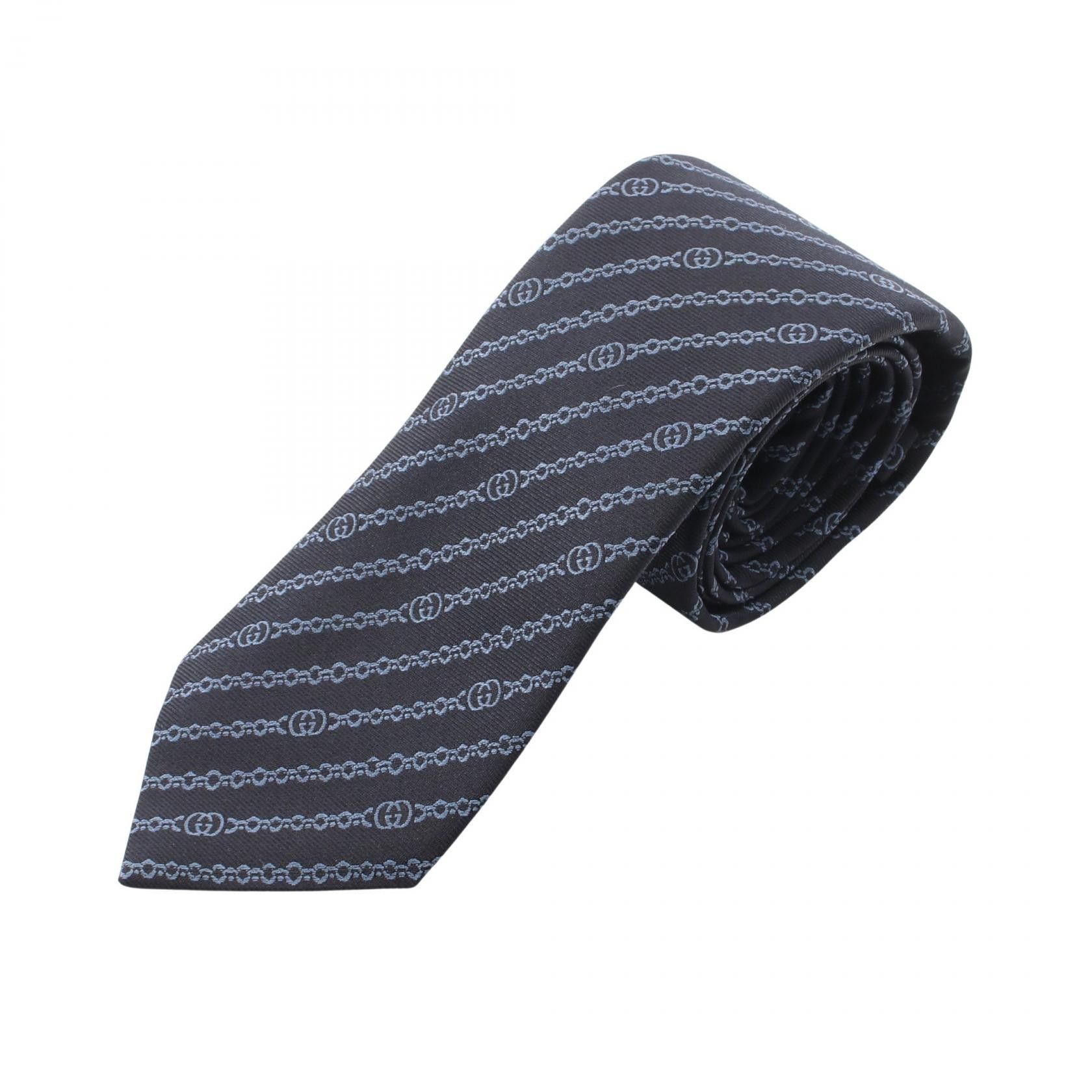 Gucci Gucci Gucci Interlocking G Silk Tie Textile Necktie 865320 DUTY FREE for USA Size ONE SIZE - 1 Thumbnail