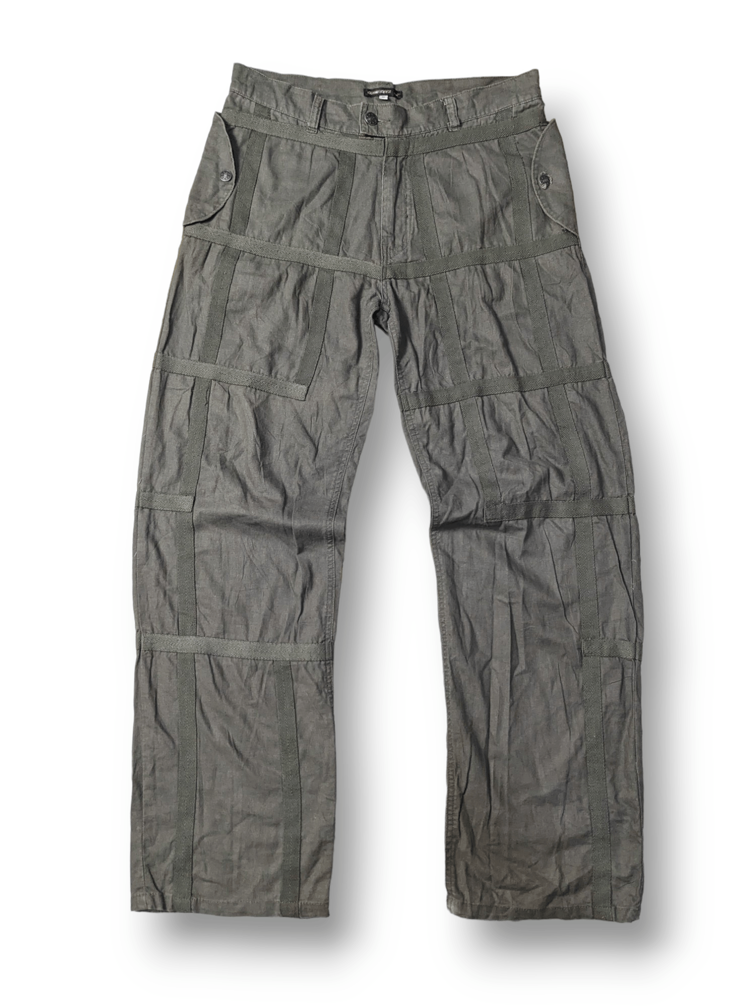 Image of Archival Clothing x Seditionaries Exhibitionist Bondage Pants in Army Green, Men's (Size 31)