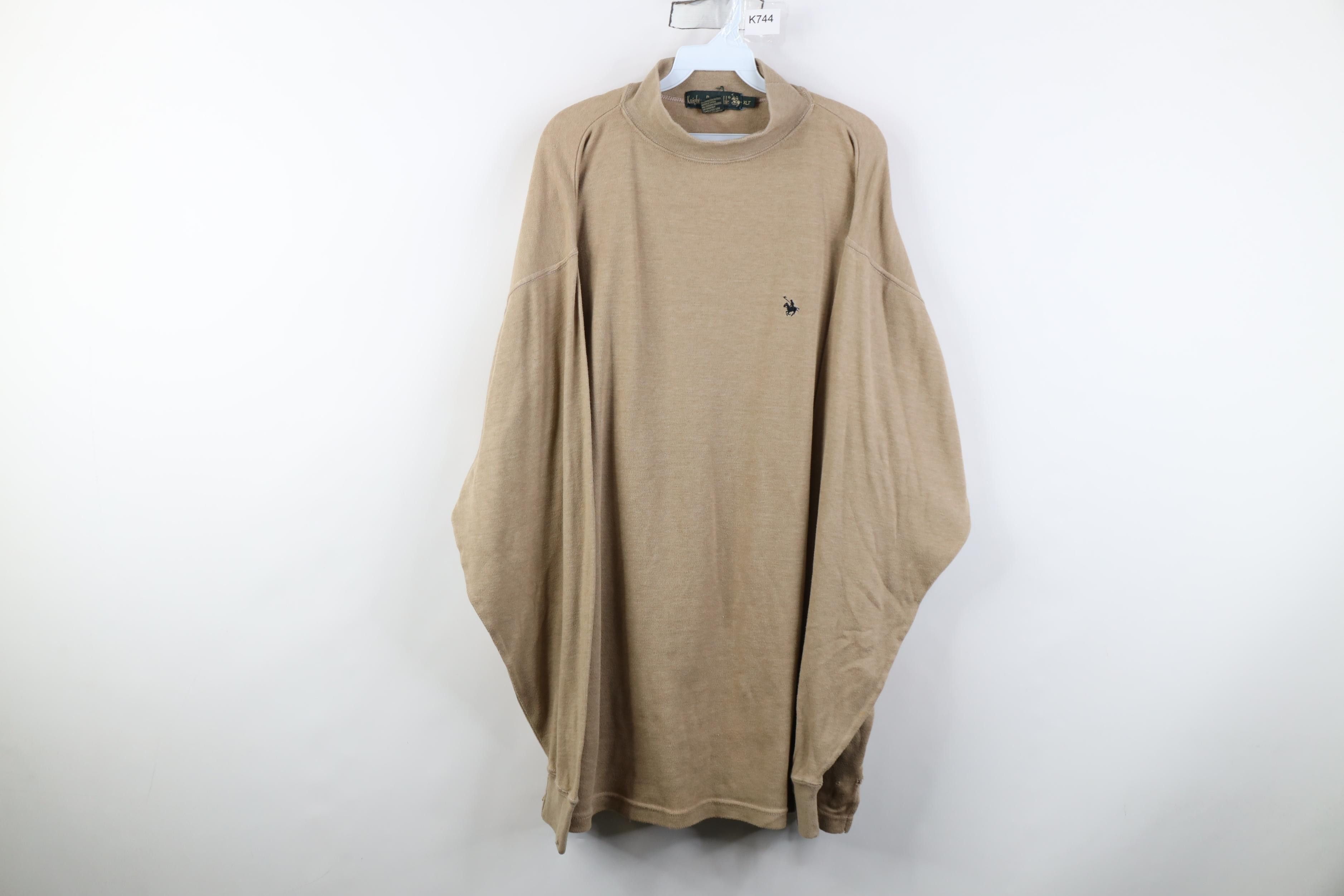 Vintage Vintage 90s Streetwear Oversized Baggy Mock Neck T-Shirt Size US XL / EU 56 / 4 - 1 Thumbnail