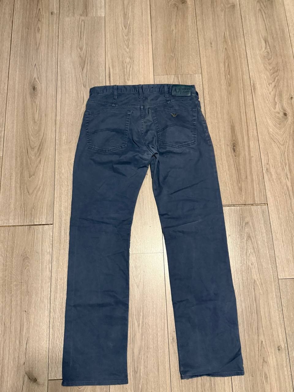 Armani Armani Jeans Mens Dress Pants 33x32 Blue Metal Logo Size US 33 - 5 Thumbnail