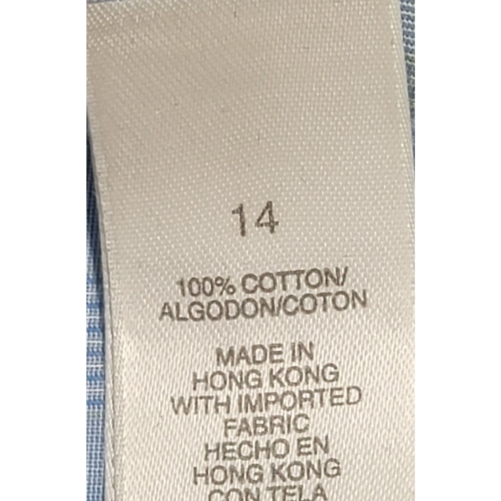 Other Liz Claiborne Blue White Striped Button Up Non Iron Top 14 Size XL / US 12-14 / IT 48-50 - 4 Thumbnail