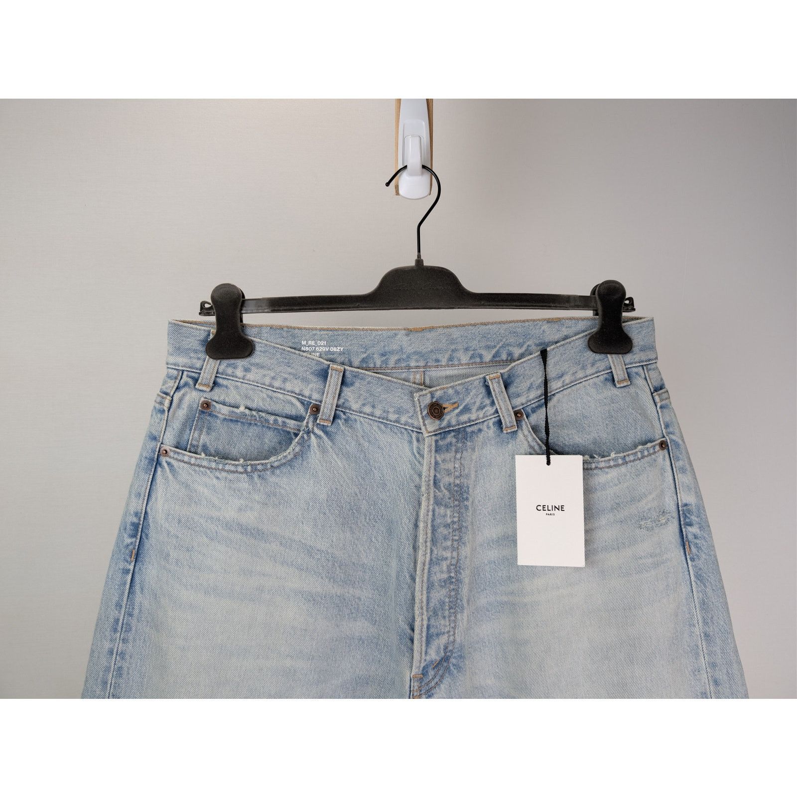 Celine o1rshd1 Denim jeans in Light Blue Size US 34 / EU 50 - 3 Thumbnail