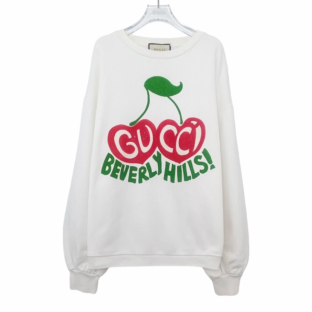 Gucci Gucci White Cherry Pattern Pullover Sweatshirt K26WX Size M / US 6-8 / IT 42-44 - 1 Thumbnail
